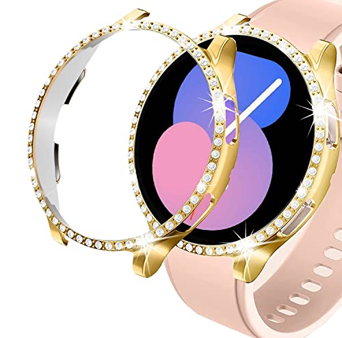 Coque Samsung Galaxy Watch FE 5 4 40mm anti-choc à strass brillants protège-écran