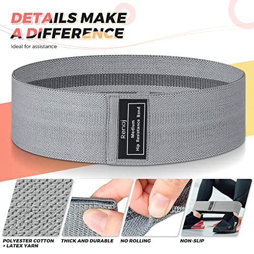 Resistance Bands for Women and Men: 3-Piece Set for Booty Legs and Pilates