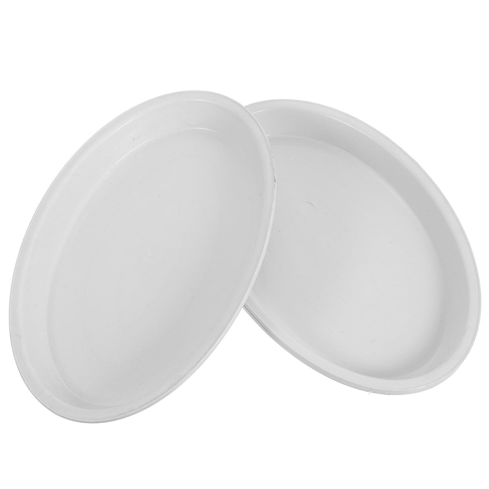 BESPORTBLE Plant Saucer Oval 4Pcs Plastic Water Catching Drip Trays for Indoor and Outdoor Planter Pots and Bonsai
