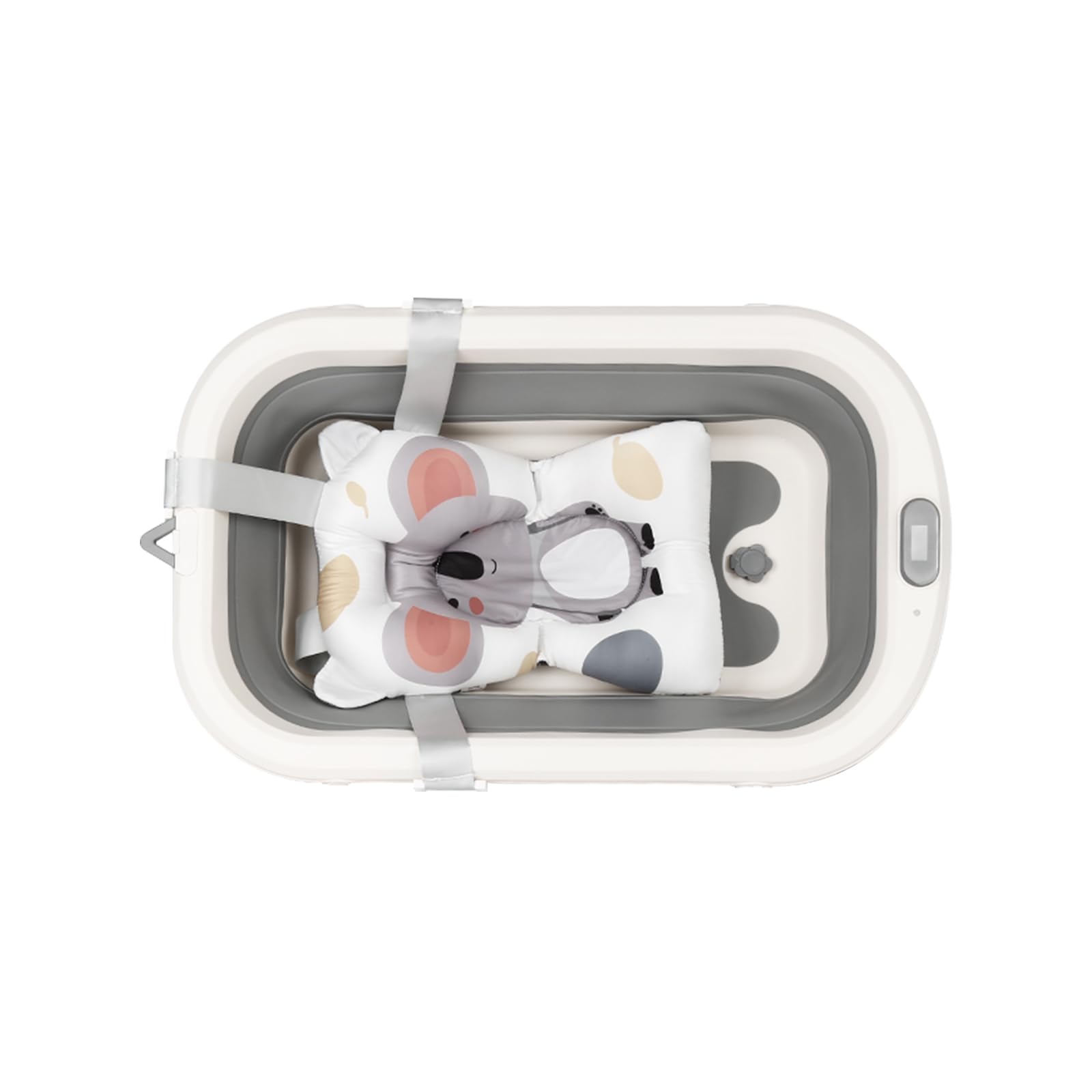 Baignoire Bébé Pliable avec Thermomètre Digital Compacte Portable