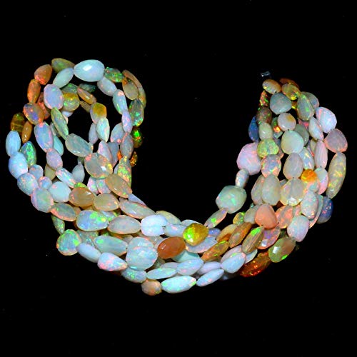 Perles opale éthiopienne naturelle pour façonner un cadeau d'anniversaire précieux
