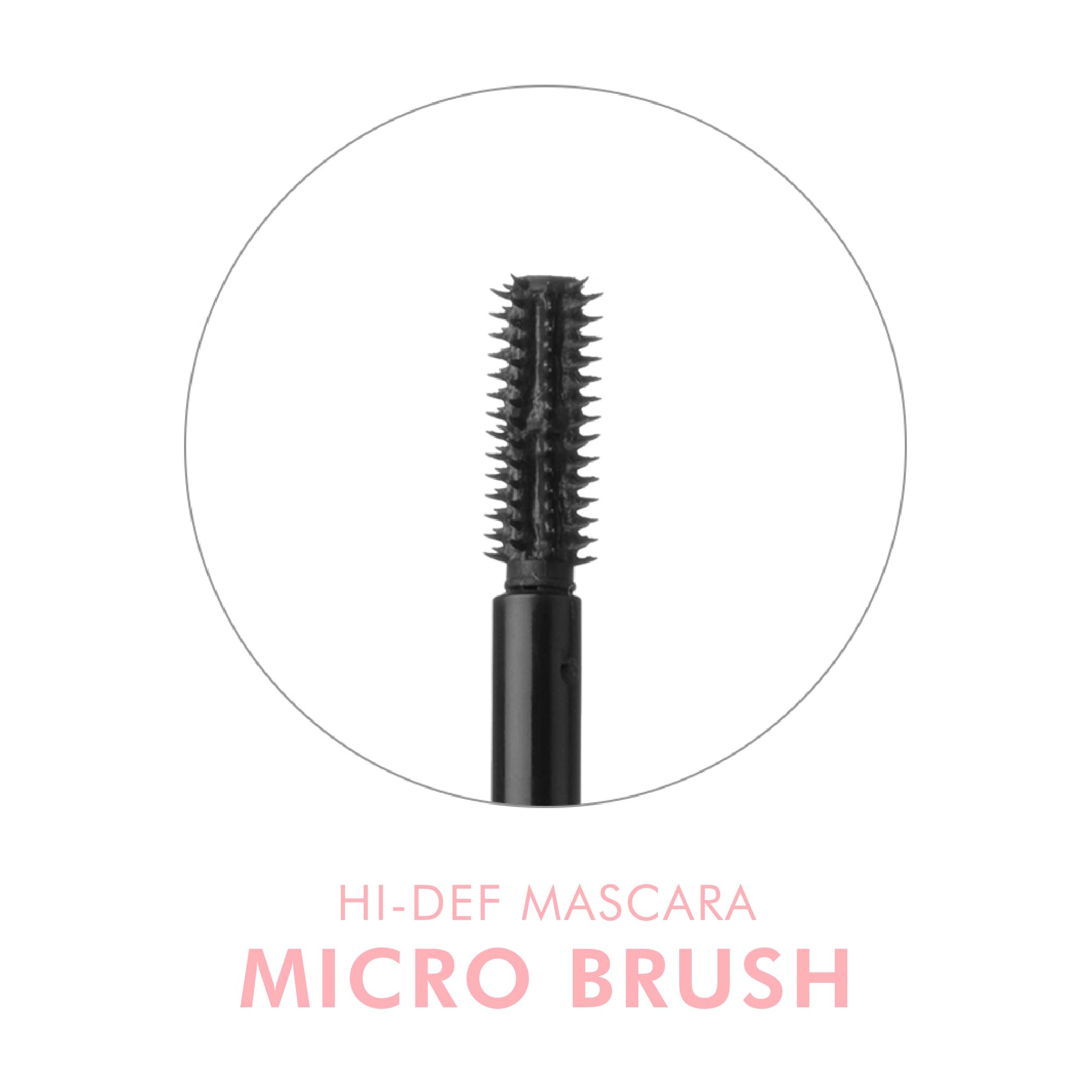 Beauty for Real Hi-Def Mascara, Just Black - Set of 3 - Defining & Volumizing Lash Definer - Humidity & Smudge Proof - Micro Brush Ensures Versatile Application - 2.3 oz