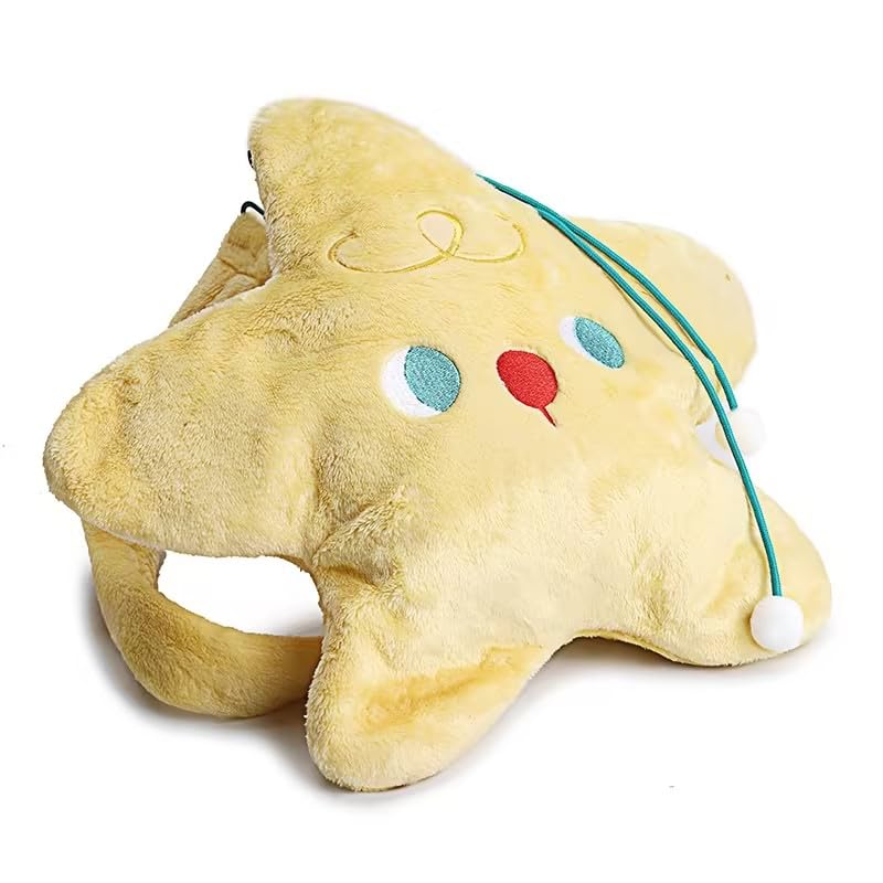 Kawaii Purse Crossbody Bag Y2K Star Plush Bag Cute Shoulder Bag y2k Aesthetic Fluffy Purse Grunge Kawaii Accessories (Yellow)