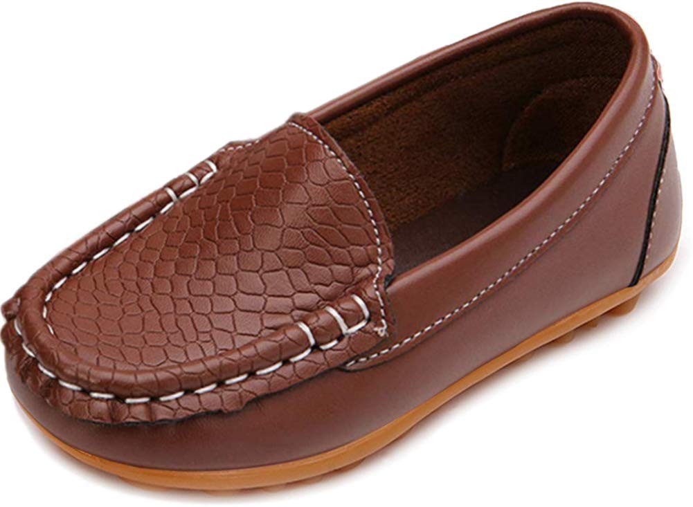 Toddler Little Kid Boys Girls Soft Slip On Loafers Dress Flat Shoes