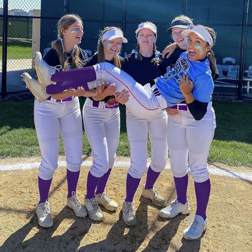 Image of Baseball Socks and Belt Combo for Youth Adult - Softball Socks and Belt for Boys and Girls