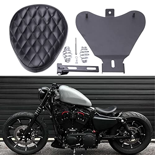 スポーツスターシートシングルソロアイアンチョッパーハーレー美品