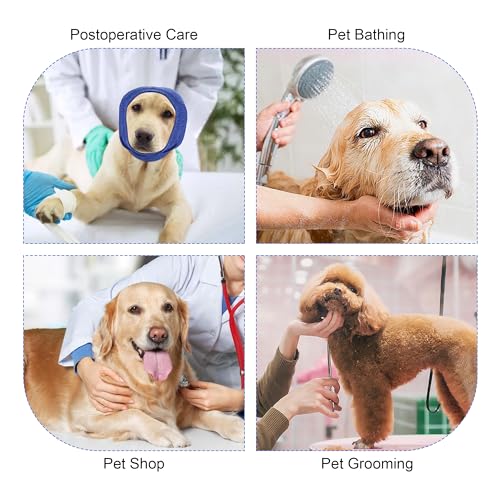 Image of Quiet Ears for Dogs, Rbenxia 1 Piece Dog Ear Cover Hoodies Dog Ear Muffs Headband Noise Ear Protection Warm Winter Scarf (Blue, Small)