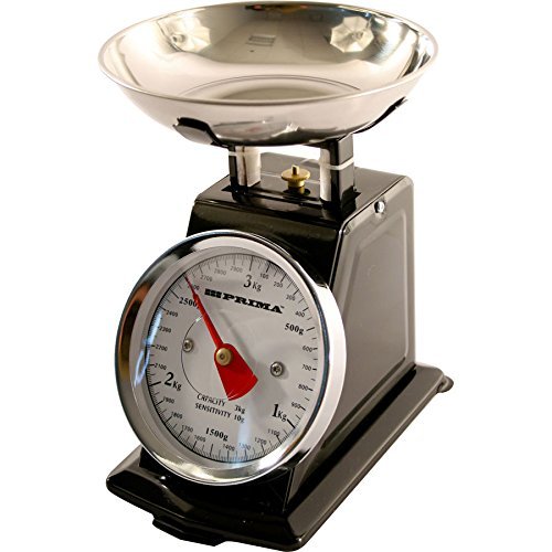 3kg Traditional Retro Mechanical Kitchen Weighing Scales (BLACK)