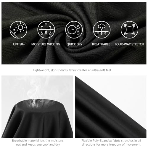 BASSDASH Men’s Fish Graphic UPF 50+ Long Sleeve Fishing Shirts Sun Protection Breathable Moisture Wicking T-Shirt3