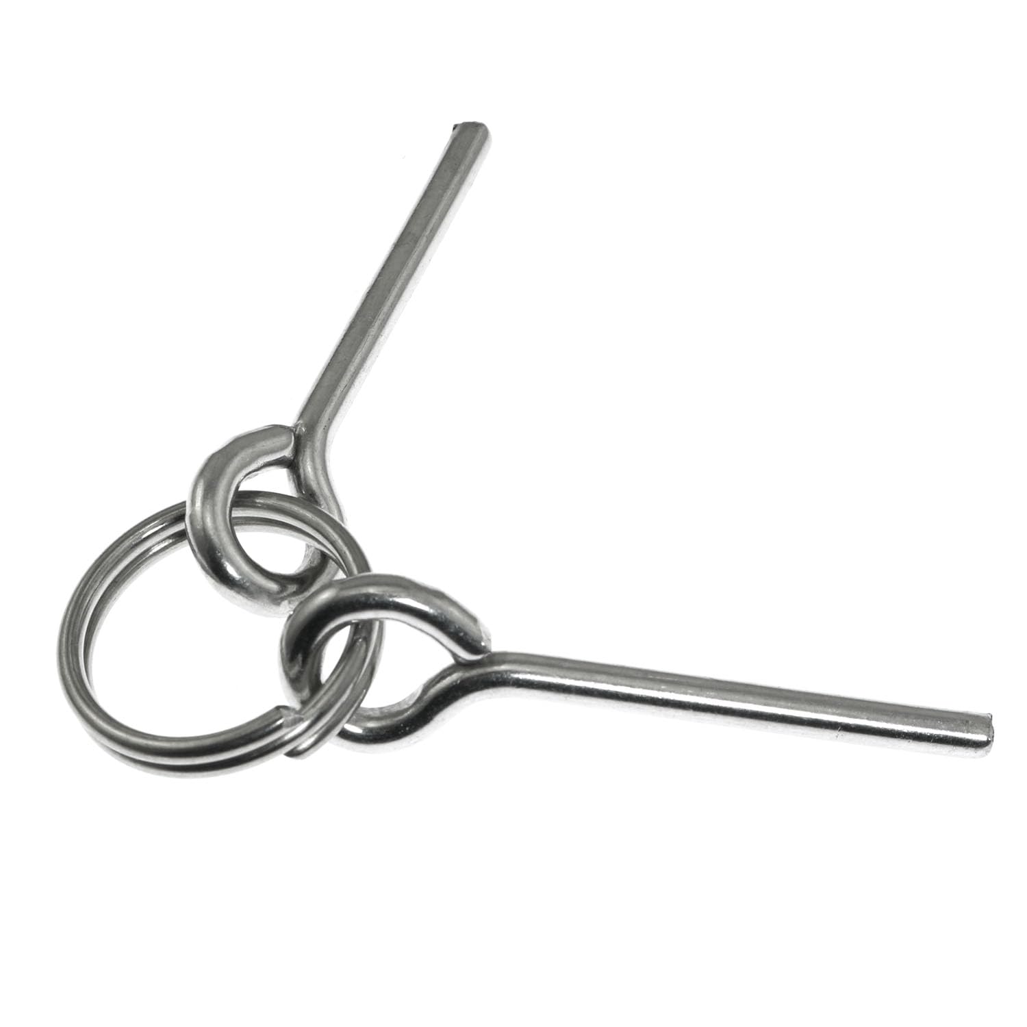 Maxmoral 4PCS Replacement Tent Grommet Pins 5mmx50mm Double Needle Nail Ring Ultra-Light Aluminum Tent Pole Connector Outdoor Hiking Travel Camping Repair Accessories Kit