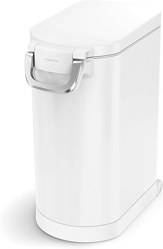 simplehuman Contenedor grande de almacenamiento de alimentos para mascotas, 30 litros, 32 lb 14.5 kg, para alimentos para perros, gatos y aves,