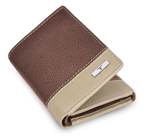 Image of URBAN FOREST Travis Redwood /Sand Leather Wallet for Men