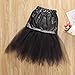 Toddler Kids Baby Girls Leather Tulle Long Skirt One Piece Summer Fashion Clothing Outfits (5-6X,Black)