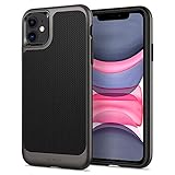 Spigen Neo Hybrid Kompatibel mit iPhone 11 Hülle, Zweiteilige Modische Muster Silikon Handyhülle für iPhone 11 Case Gunmetal 076CS27193