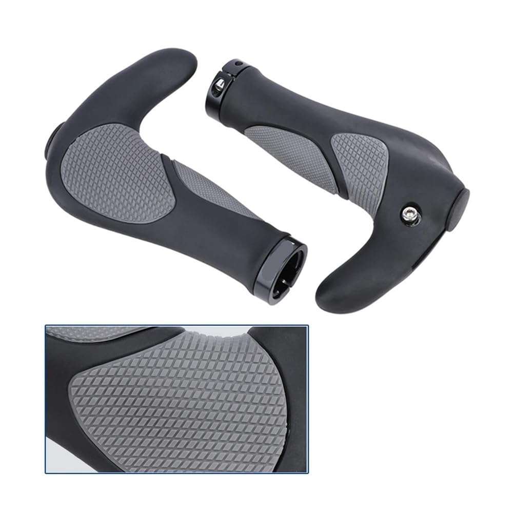 Fundas antideslizantes para manillar de bicicleta, funda para manillar de bicicleta de montaña, absorción de golpes, goma TPR, reposamanos integrado