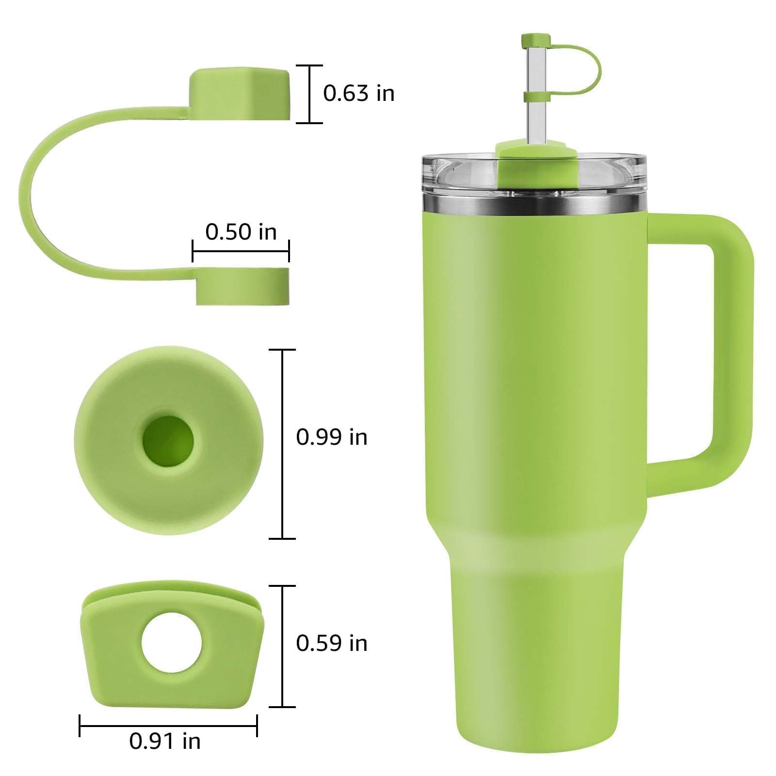 Condition photo showing New/Like New for Silicone Straw Toppers Compatible with Stanley Cup Accessories Set for 2.0, 30 oz /40 oz Tumblers with Stanley Straw Cover, Matcha