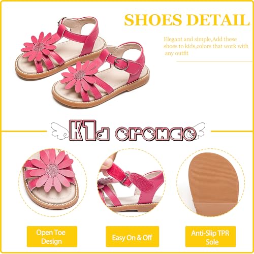 Image of Kiderence Toddler Girls Sandals Little Girls Kids Summer Shoes Toddler Sandals
