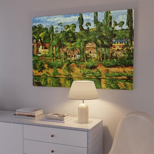 Impression toile Cézanne Château de Médan cadre suspendu premium - 7