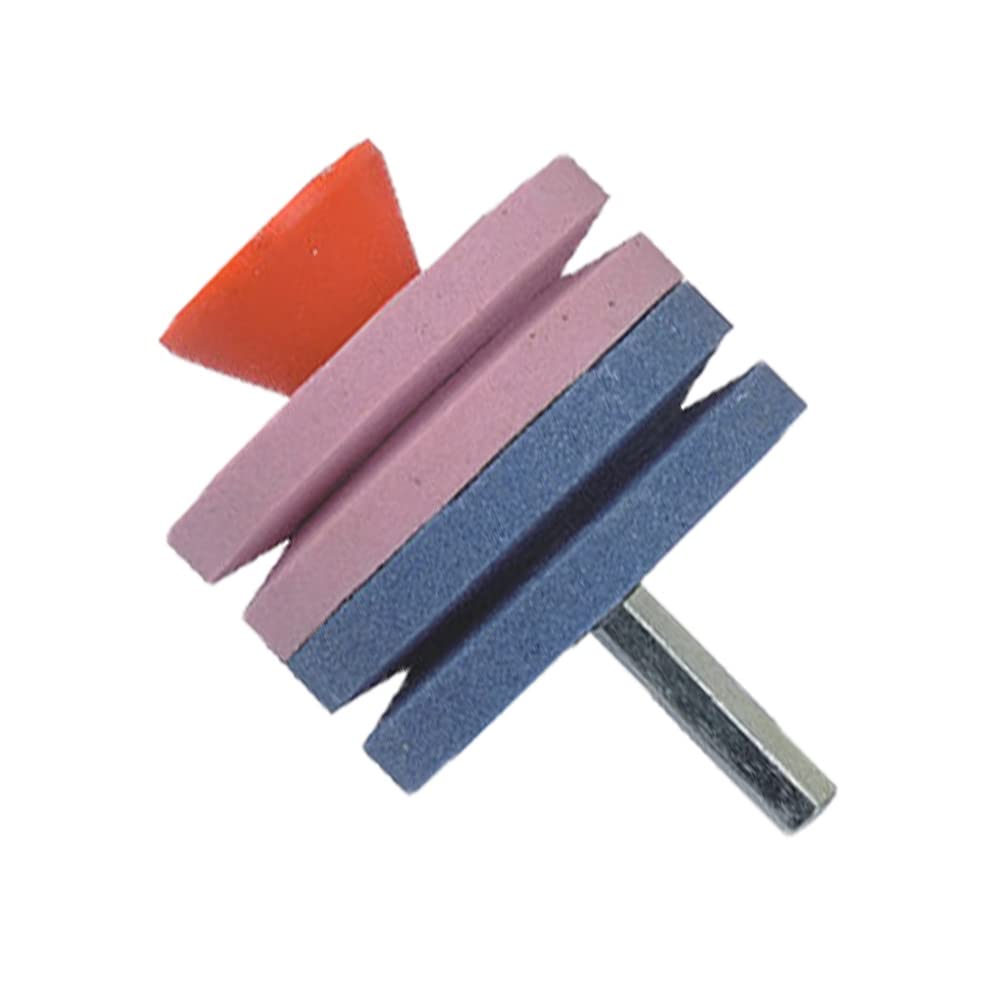 Affilacoltelli per Tosaerba,Robusto Strumento per affilare Trapano al corindone - Forniture per Giardinaggio Smerigliatrice per Lame per Prati da Giardino Campi da Gioco scolastici