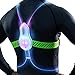 noxgear Tracer2 Multicolor Light Up and Reflective Running Vest | Adjustable Fit, Rechargeable, Waterproof | Running Lights for Runners, Cyclist and Walkers | High Visibility Vest (Size: Med-Large)