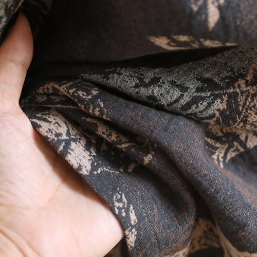 Pijama de algodón para hombre tipo kimono con estampado de hojas 6