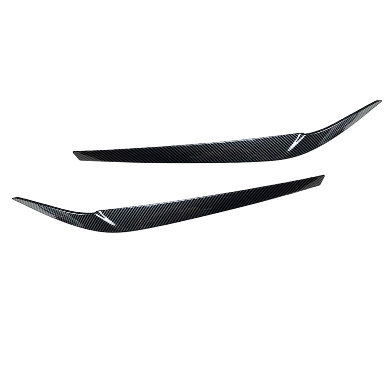 ABS Plastic Car Headlight Eyelids Eyebrows Sticker for 5 Series G30 G31 G38 F90 M5 525I 530I 540I 2017-2021(Carbon Look)