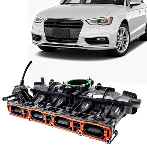 Angymeck Intake Manifold w/Gasket Set For 08-17 VW Volkswagen CC Tiguan Eos For 08-13 Audi A3 09-10 TT 06J133201AL，06J133201BD