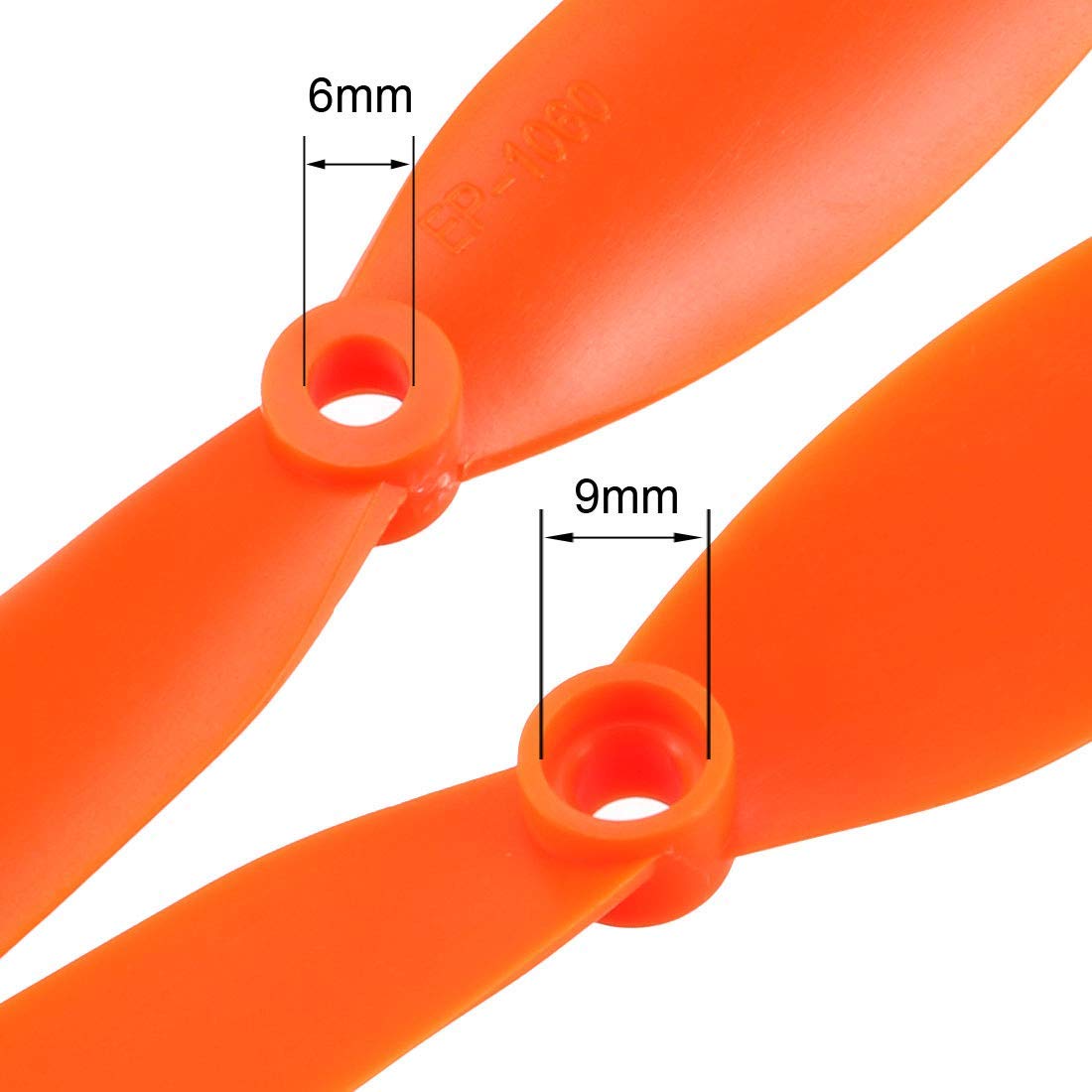 RC Propeller 10x6 Zoll – 2-flügelig & Aus Nylon | Inkl. Adapterringe | Für Modellflugzeuge | 10 Stück Im Set