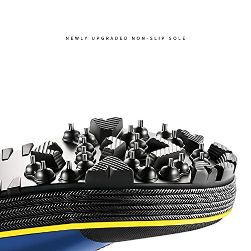 CLSQLXYJZC Rubber Boots for Men, Waterproof Anti Slip Mid Calf Insulated Durable Rubber Rain Boots with Steel Shank, for Farming Gardening Hunting Work Fishing Boots3