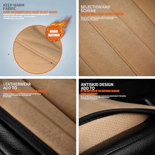 Generic Heated Seat Covers For Cars Universal Heated Car Seat Cover For Back Seat Winter Heated Car Seat Cushion Car Seat Warmer For Car Seat Heater Fast Heating Pad For Car Seat Warmers For Vehicle thumb #4