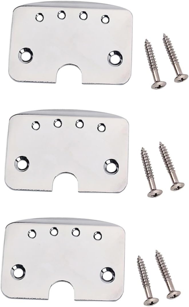 ibasenice 3pcs Box Guitar String Tailpiece for Electric Guitar Construction with Mounting Screws for Easy Installation and Improved Tone