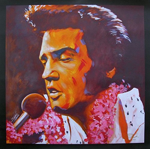 Amazon.com: Leos Coffers Wall Art by Stephen Fishwick Aloha” Elvis