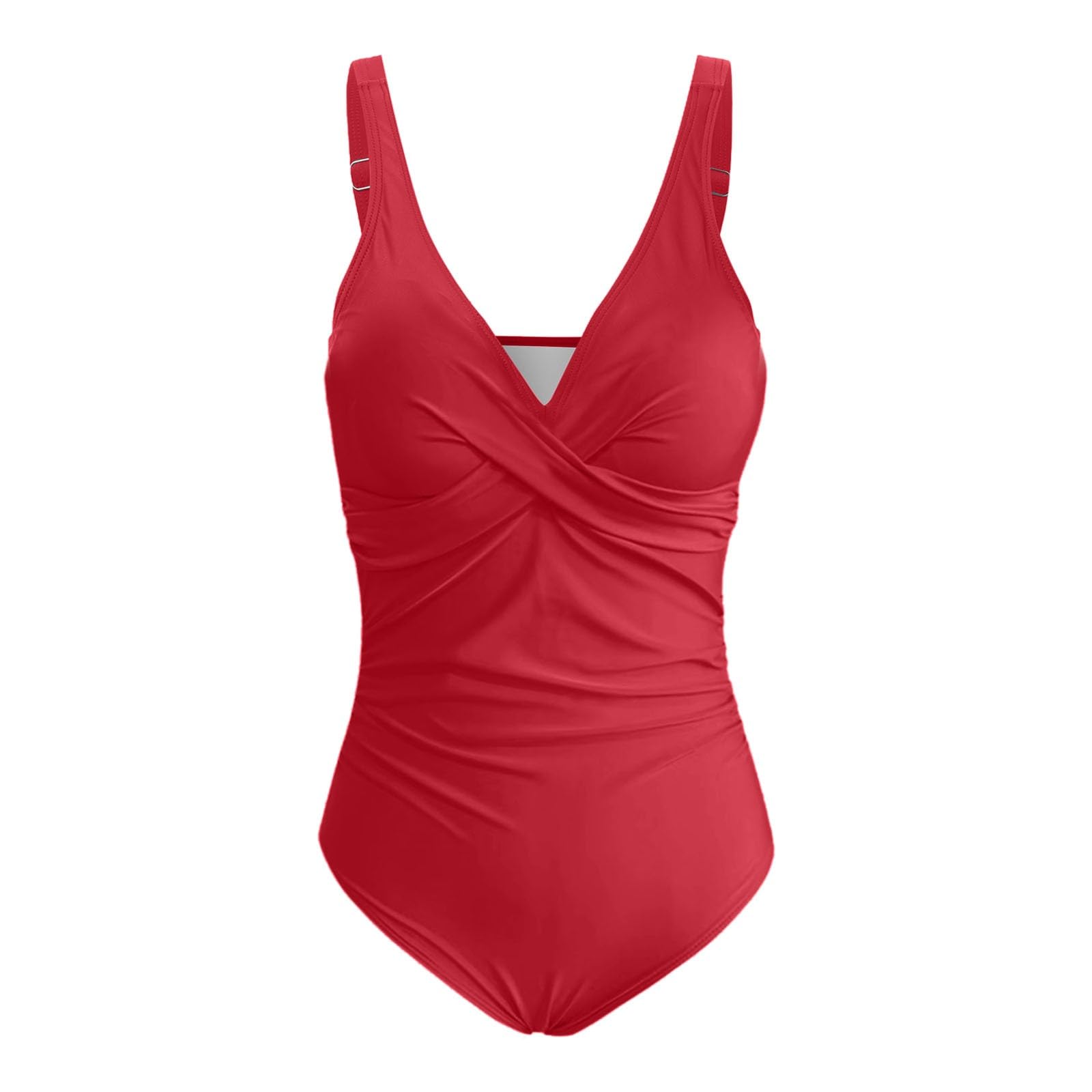 Costumi da Bagno da Donna, Costumi da Bagno Push-up snellenti con Scollo a V e arricciature