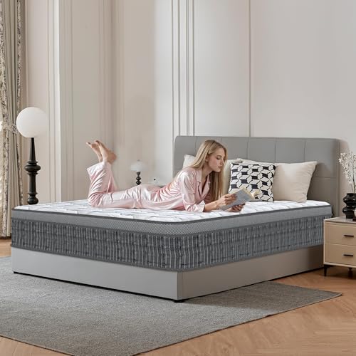 Matratze 160x200 cm, Oeko-TEX Zertifiziert, Härtegrad H3, Luxus Hybrid Taschenfederkernmatratze Memory Foam, 7-Zonen Matratze für Ultimative Unterstützung und Druckentlastung, Ergonomische Höhe 26cm