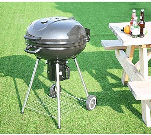 Innengrills, Holzkohlegrill Premium-Grill aus Gusseisen, großer Picknick-Terrassengrill, 22-Zoll-Grill Holzkohle im Freien