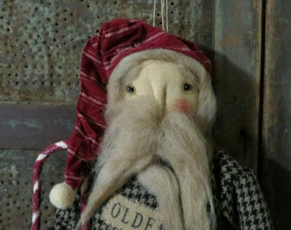 Grubby-Primitive-Old-World-Santa-Claus-Doll-Tea-Stained-St-Nick-w-Candy-Cane-for-Holiday-Kitchen-Farhouse-Home-Decor Grubby Primitive Old World Santa Claus Doll Tea Stained St Nick w Candy Cane for Holiday Kitchen Farhouse Home Decor