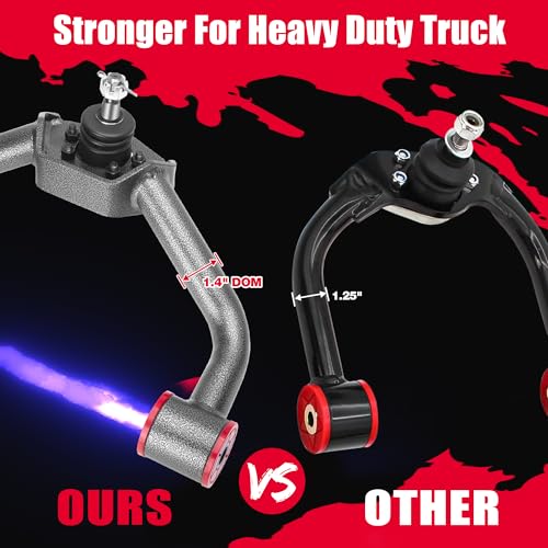Image of KSP 2-4in Upper Control Arm with Flexible Ball Joints for Silverado Sierra 2500HD 3500HD 20-26, Heavy Duty Steel Front Control Arm fit Chevy GMC,Adjustable Enlarged UCA Replace for OE Fixed Parts
