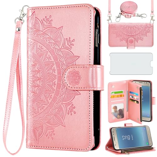 Protection J3 2017 portefeuille cuir clapet SM-J330FN