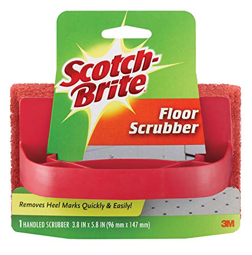 Scotch-Brite 7722 Handled Floor Scrubber, 3.8 in. x 5.8 in, 1/Pack, 1 Count (Pack of 1)