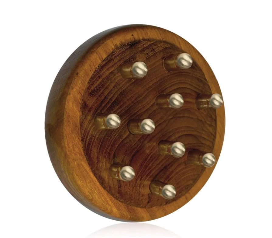 Kansa Massage Tool for Scalp and Body - Traditional Ayurveda Massager for Wellness and Relaxation, Ideal for Promoting Scalp and Body Care, Ayurvedic Kansa Tool