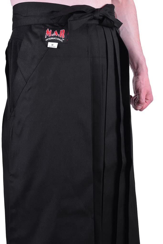 Buy MAR Traditional Hakama for Aikido, Black Hakama, Kendogi Japanese