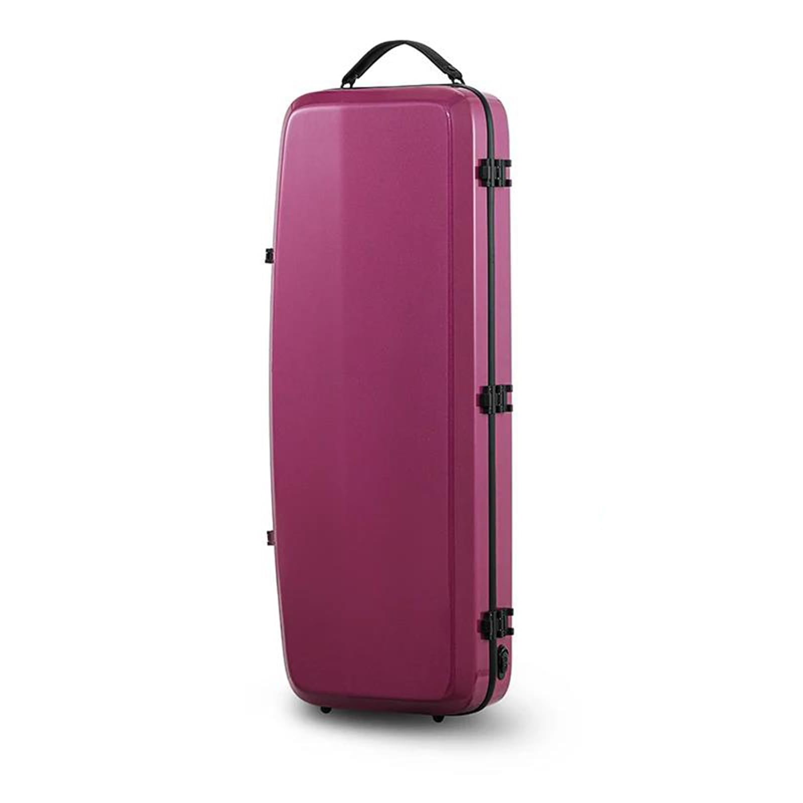 Estuche Para Viola Rectangular De Fibra De Carbono, Tamaño 4/4-3/4, 4 Colores Disponibles, Cerradura De Combinación, Almohadilla Ajustable Para El Cuello Estuche para violín(Purple)