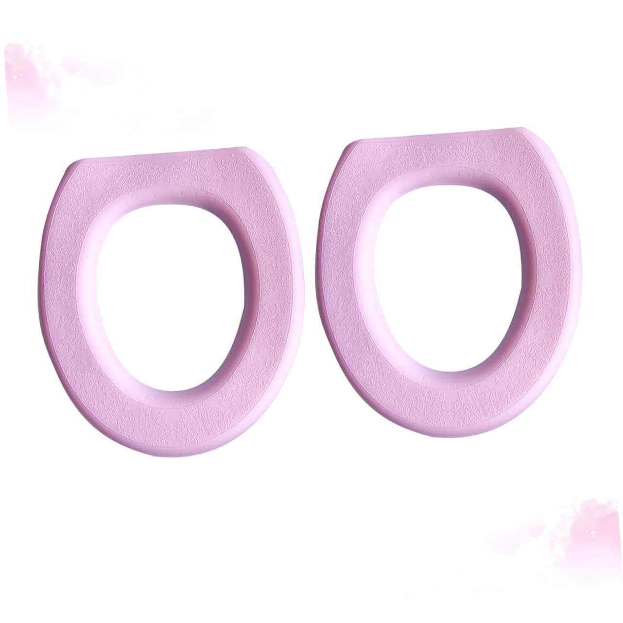Beatifufu Soft Warm Waterproof Toilet Seat Cover O-Shaped Design Comfortable for Home Travel Use
