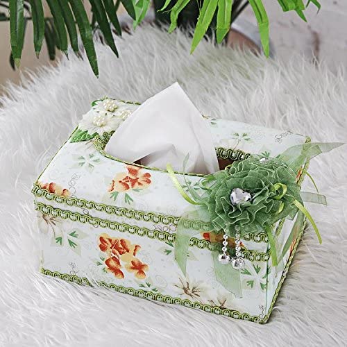 Boundless® Pastoral Home Textile Paper Pumping Creative Living Room Storage Paper Box Lace High-end Wooden Tissue Box Design 5
