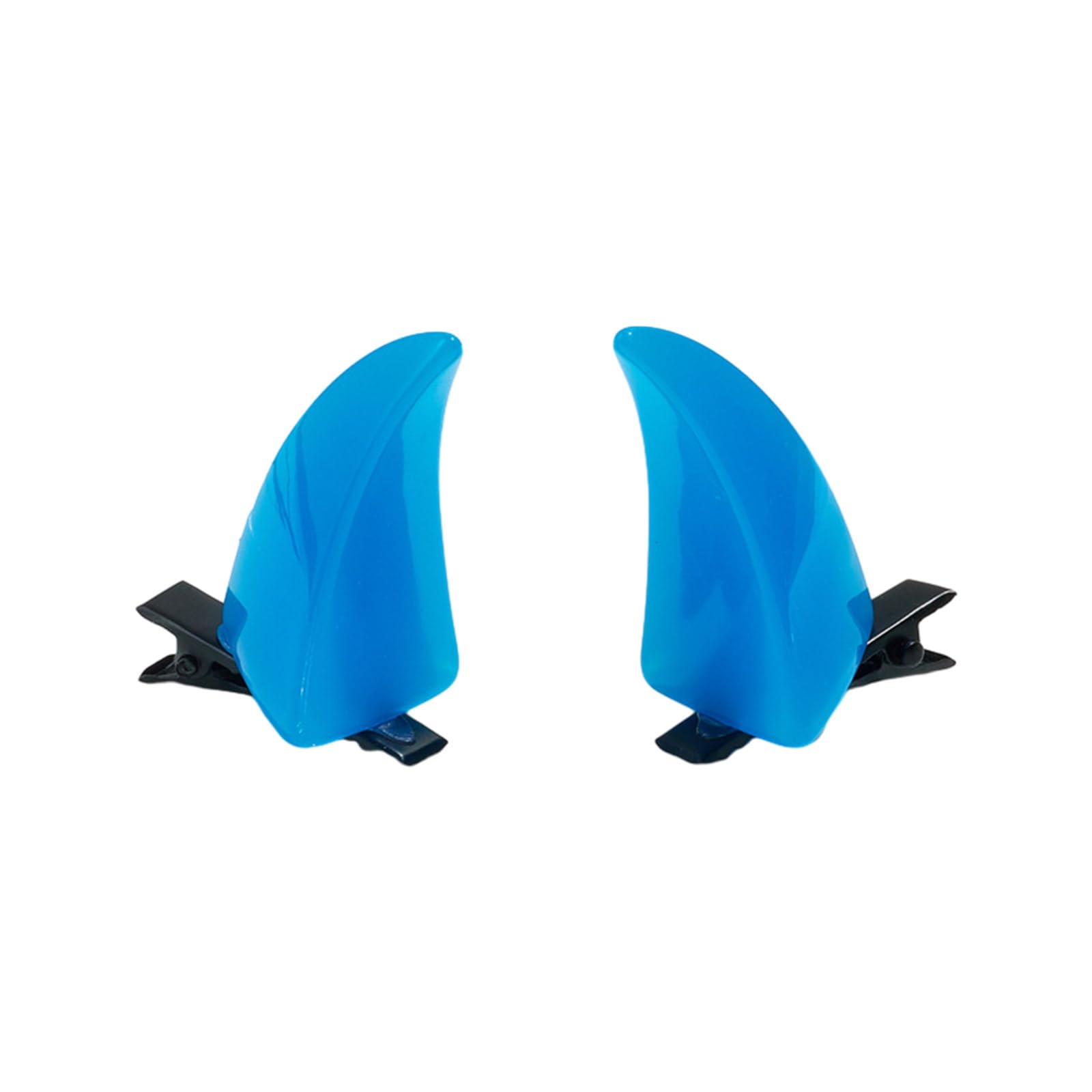 Greabuy Blue Dragon Horn Hair Clip Barrettes Horn Dragon Cosplay Hairpin Headdress Halloween Party Wear