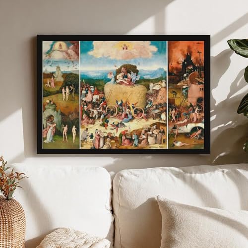 Impression triptyque Haywain Hieronymus Bosch sur toile 50x76 cm - 6