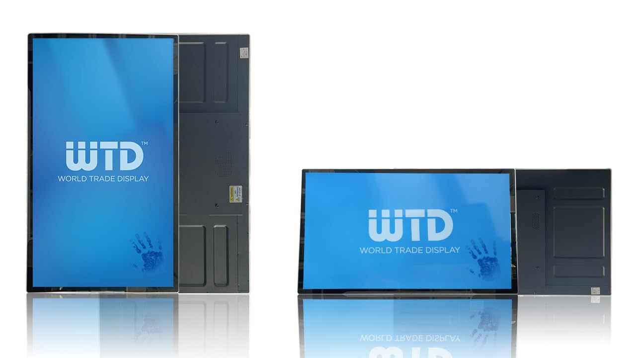World Trade Display 32" Touch Screen Monitor for Digital Signage – WTD EGAN Series Wall Mount All-in-One, PCAP 10-Point, Full HD 1920x1080, 500 nits, Intel i5, 8GB RAM, 128GB SSD