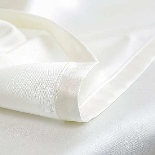 Miniatura 5 de Thallo Juego de 4 sábanas de bambú 100% orgánico tamaño California King, 500 hilos, suaves, de lujo, con bolsillo profundo de 16 pulgadas, sábanas