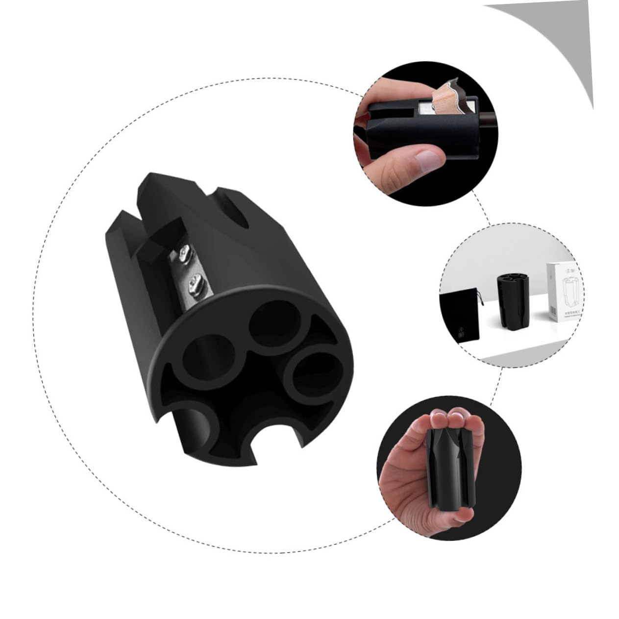 Didiseaon 3pezzi Temperamatite Per Sopracciglia e Strumento Precisione Per Makeup Accessorio Portatile Per Per Trimming e Modellatura Cosmetiche