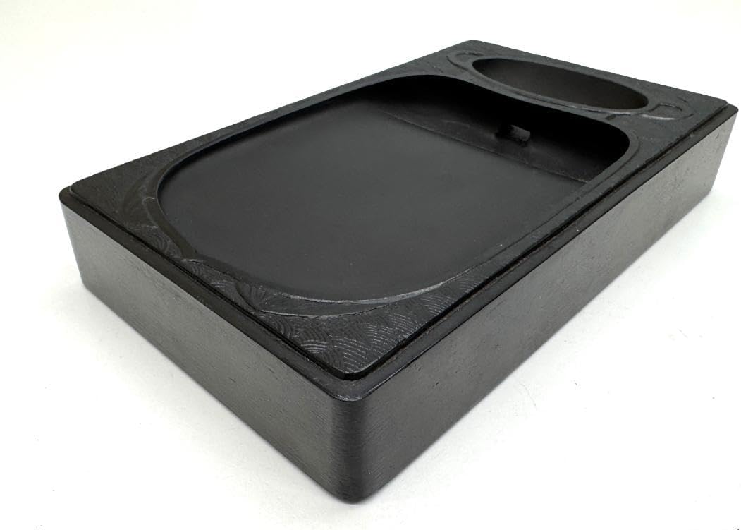 甲斐雨畑硯 十一世 雨宮静軒作 雨端硯 和硯 骨董品 ※